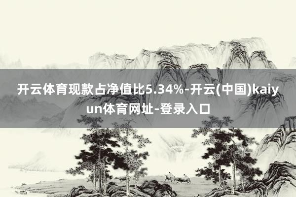 开云体育现款占净值比5.34%-开云(中国)kaiyun体育网址-登录入口